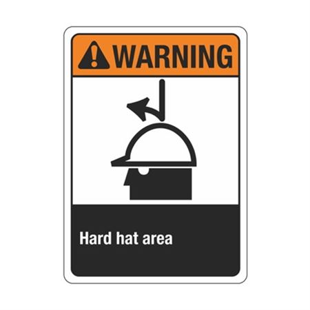 Warning Hard Hat Area Sign